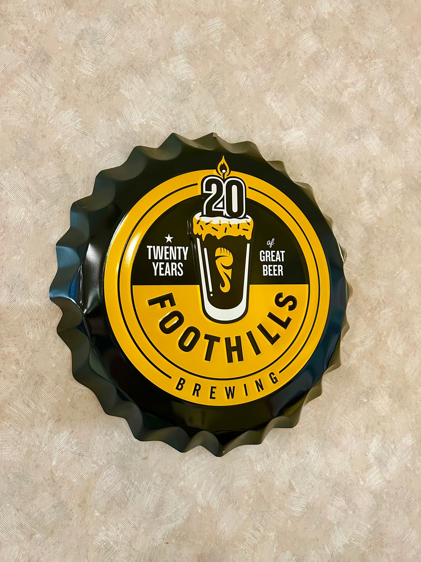 20th Anniversary Bottle Cap Tin Tacker