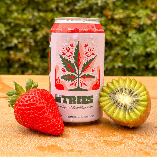 4-Pack Kiwi Strawberry - Little Trees Hemp-Derived THC Sparkling Waters