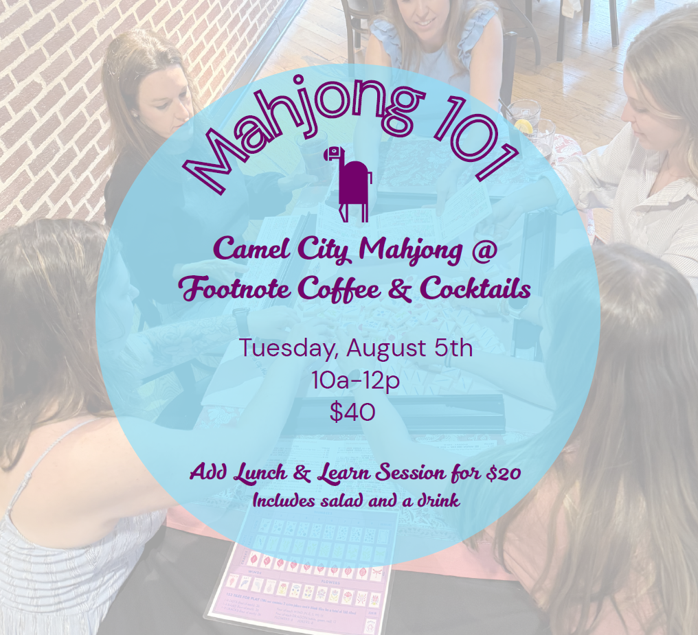 Mahjong 101 and Lunch ‘n Learn @ Footnote