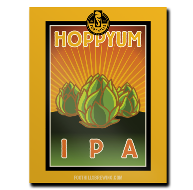 Hoppyum IPA Poster - Foothills Brewing
