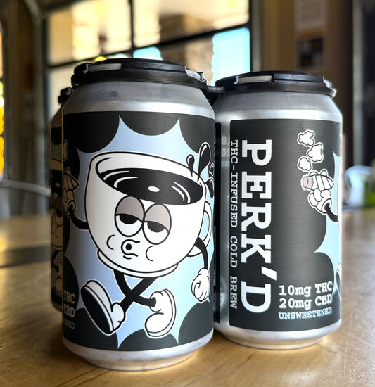 4-Pack PERK’d THC-Infused Cold Brew