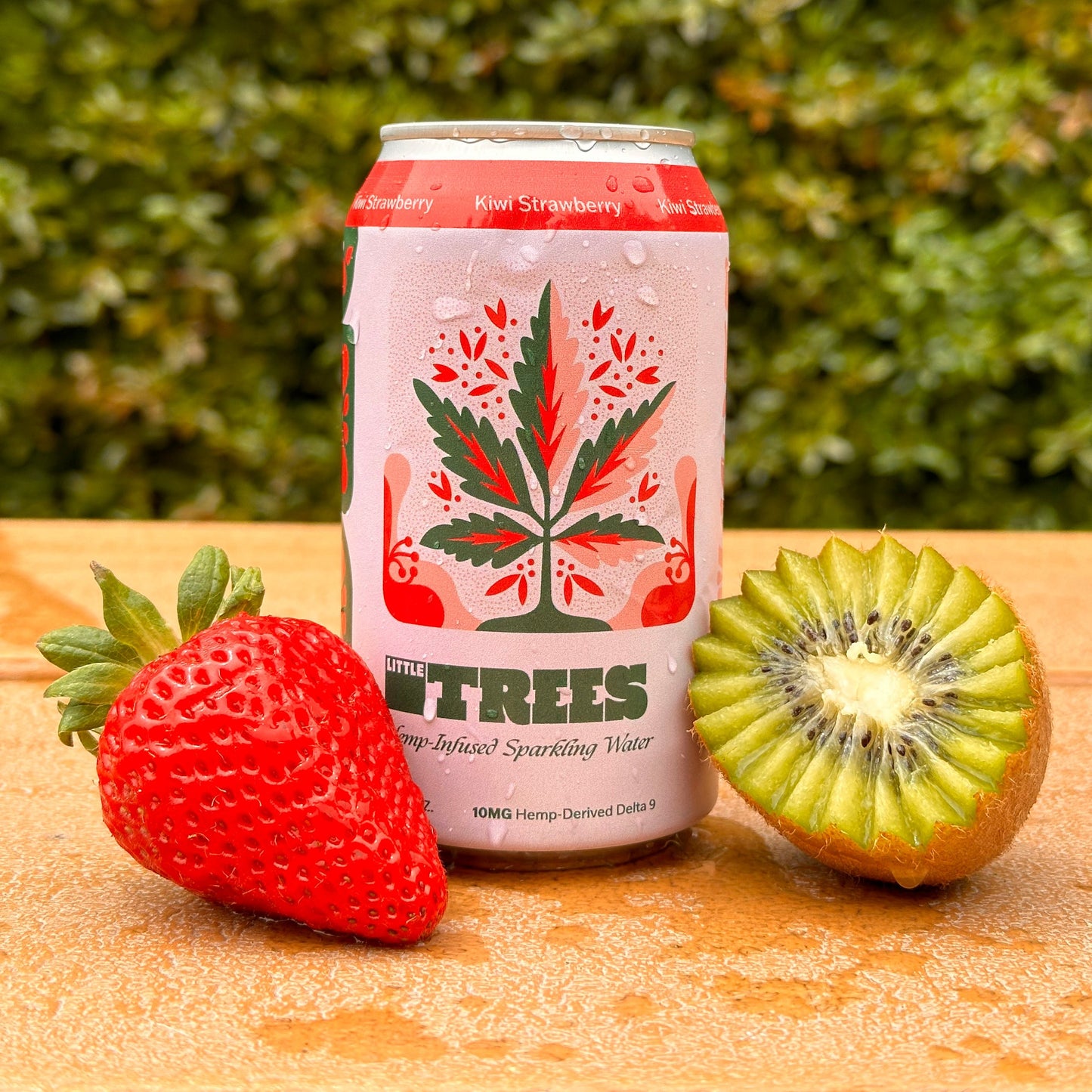 4-Pack Kiwi Strawberry - Little Trees Hemp-Derived Sparkling Waters - Foothills Brewing