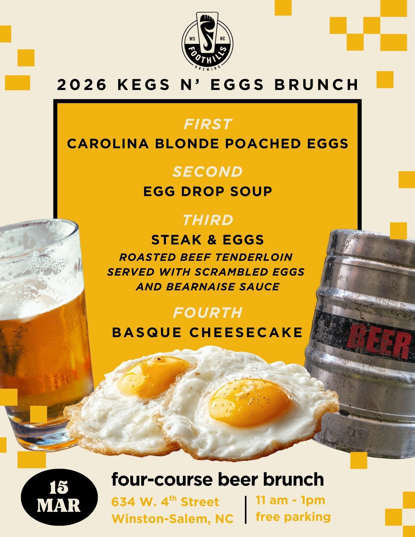 Kegs 'n Eggs 4-Course Beer Brunch