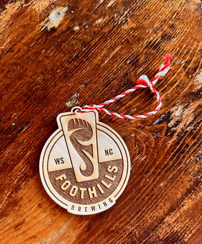 Wooden Foothills Brewing Ornament - Limited Stock - Foothills Brewing