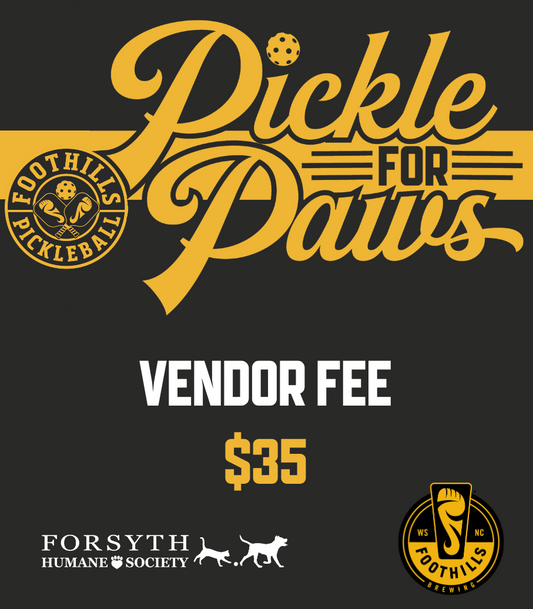 Vendor Fee: Pickle for Paws